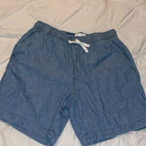 Old Navy - size small - blue chambray blue Joggers - EUC